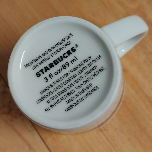 Starbucks 2016 original logo Pike’s Place mini demitasse espresso mug 3 oz - Picture 6 of 7